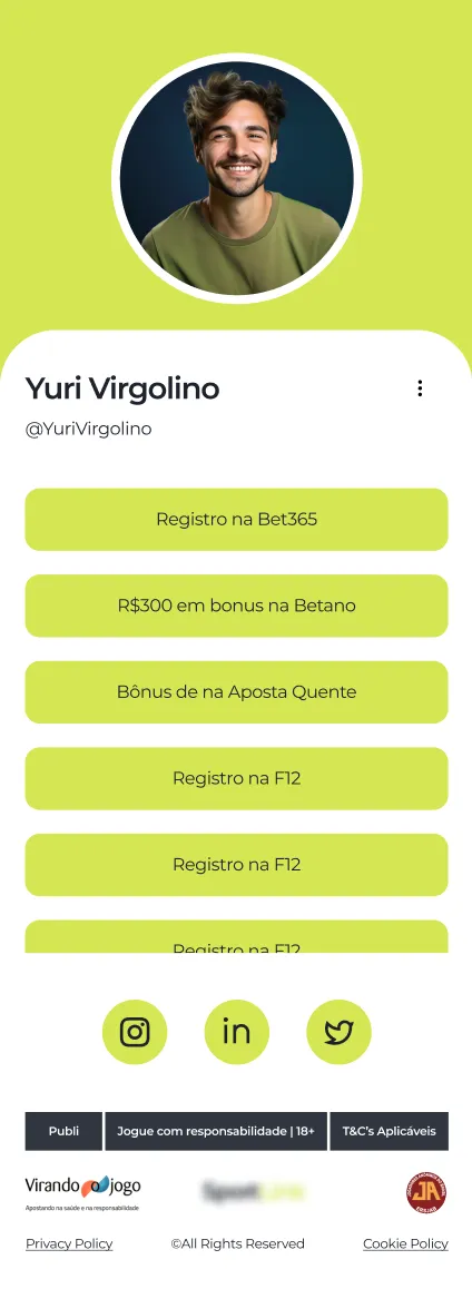 SP Affiliate profile page in a mobile layout.
